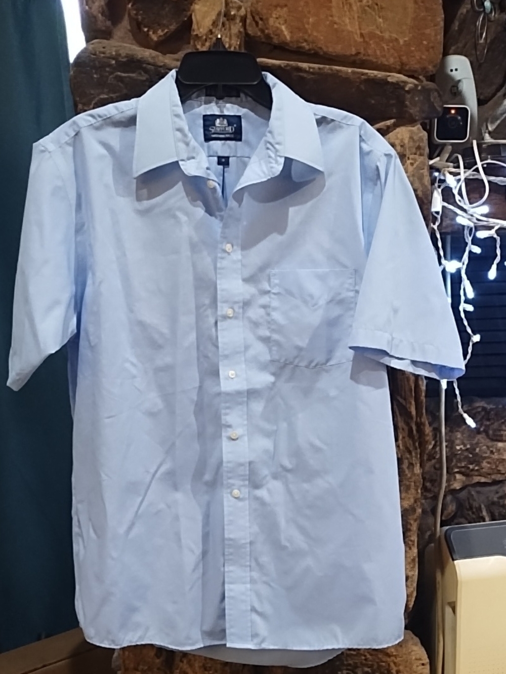 Stafford Short-Sleeve Light Blue Men’s Dress Shirt